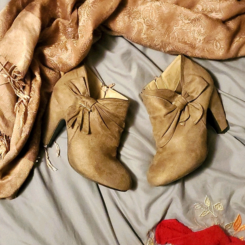 Suede ankle boots
